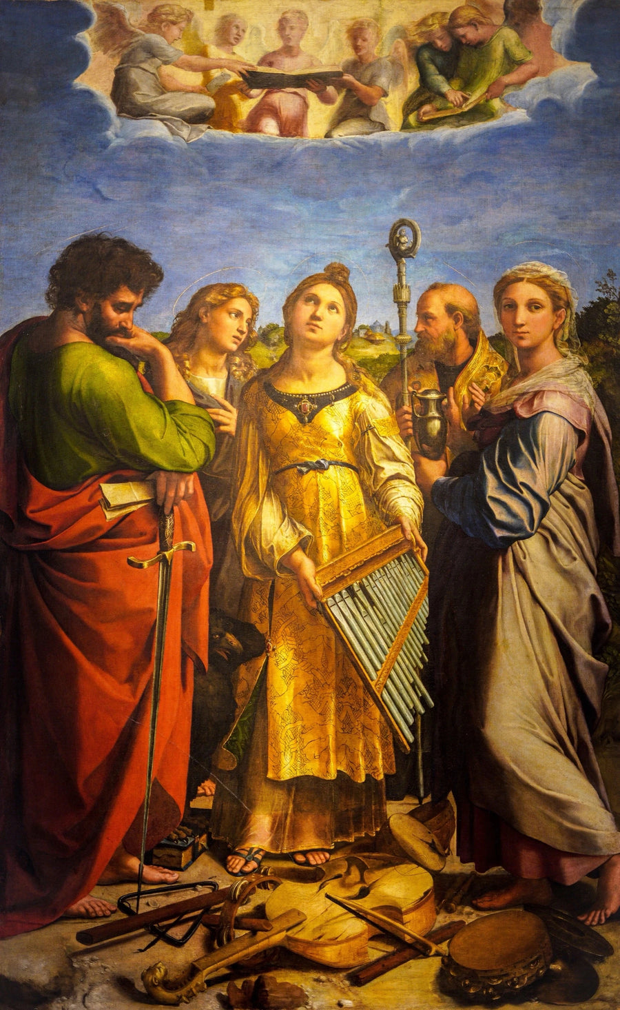 Sainte Cécile - Raphaël Sanzio - Réproduction huile sur toile