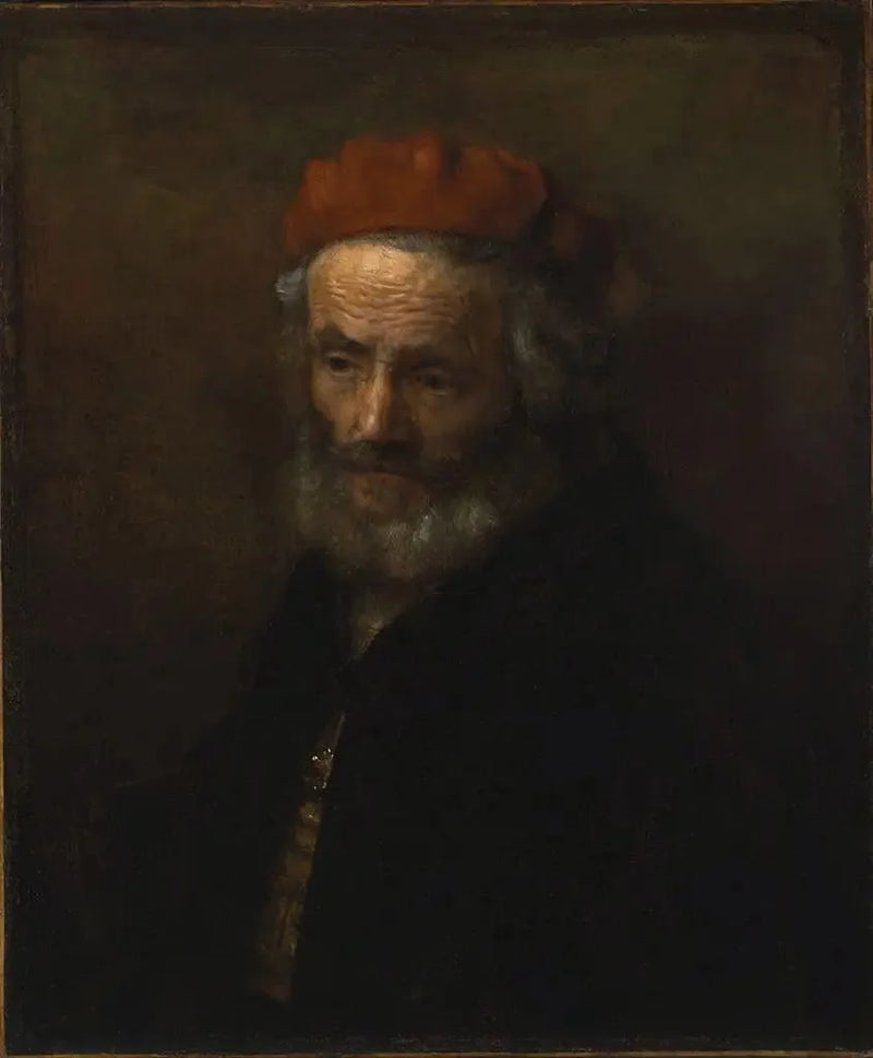 빨간 모자를 쓴 노인의 흉상 - 렘브란트