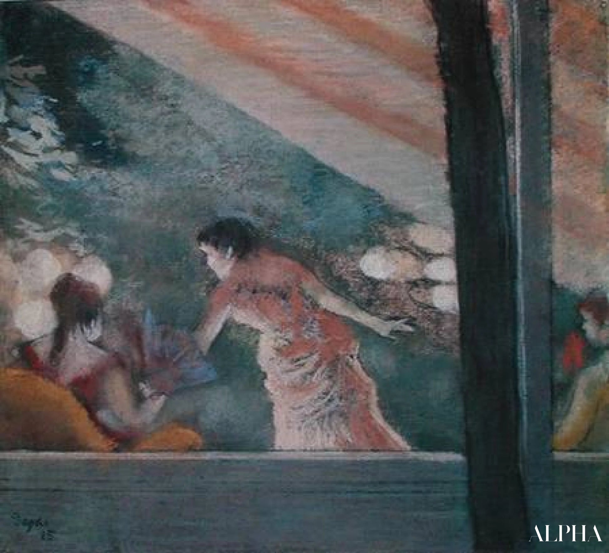 Café-concert aux Ambassadeurs - Edgar Degas - Reproductions de tableaux et peintures haut de gamme