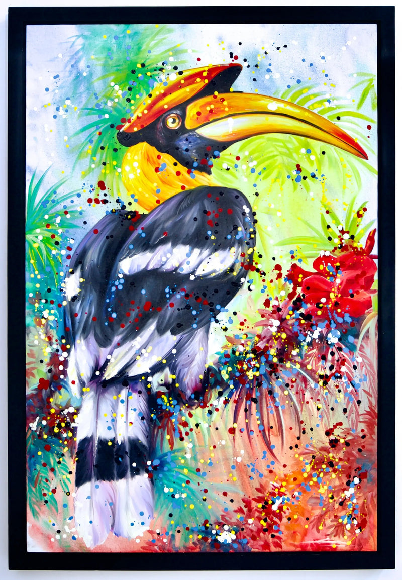 팝 아트 코뿔새 | 80 X 120cm