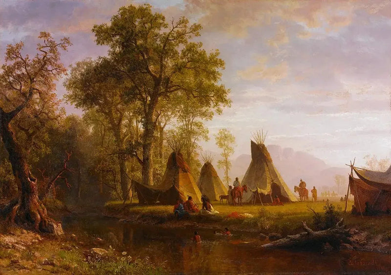 인디언 캠프, 오후 늦게 - 알버트 비어슈타트

Source:
Campement indien, fin d'après-midi - Albert Bierstadt