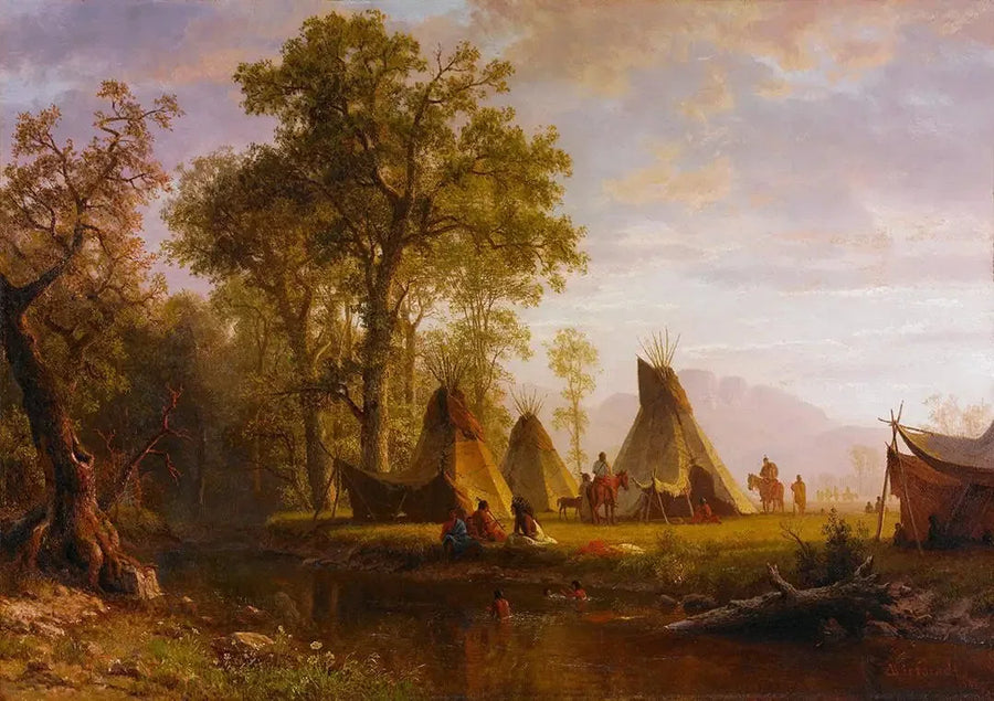 인디언 캠프, 오후 늦게 - 알버트 비어슈타트

Source:
Campement indien, fin d'après-midi - Albert Bierstadt