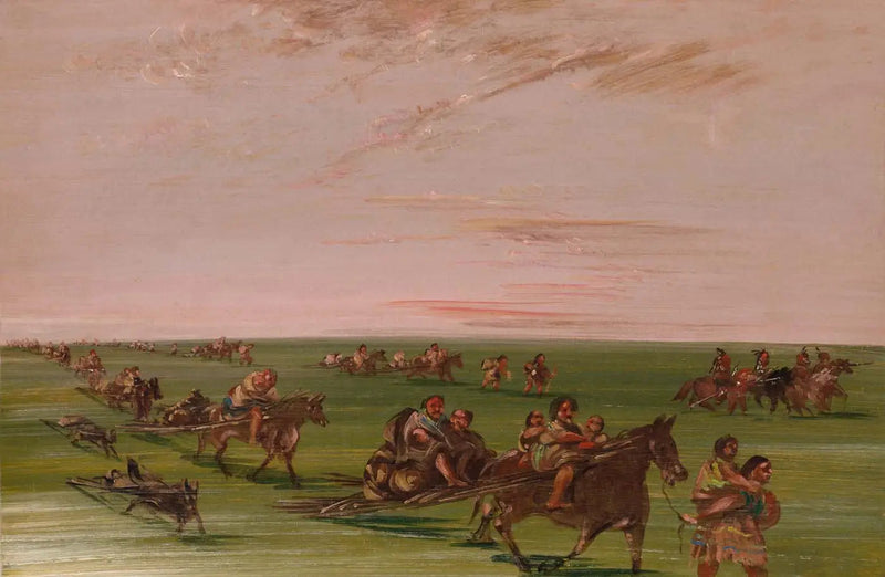 시우스 족의 이동식 캠프 - 조지 캐틀린

Source:
Campement mobile de la bande des Sioux - George Catlin