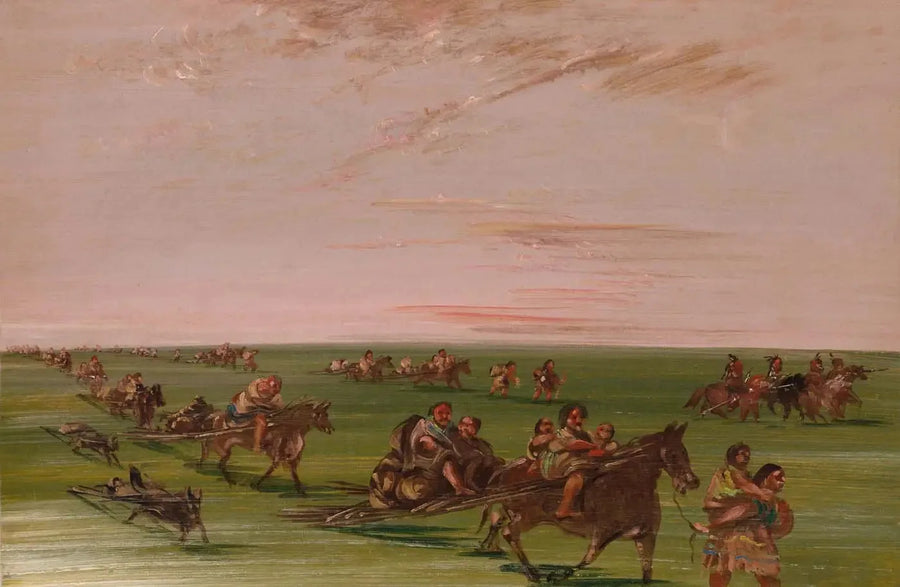 시우스 족의 이동식 캠프 - 조지 캐틀린

Source:
Campement mobile de la bande des Sioux - George Catlin