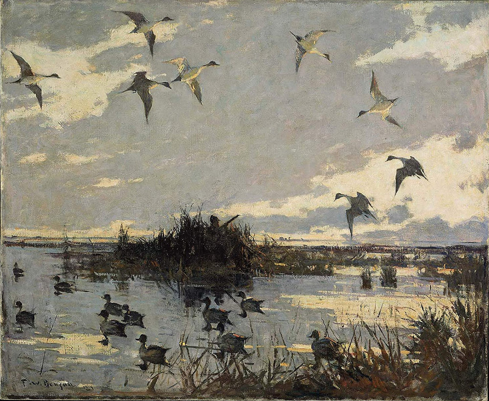 Canards pilets leurrés - Frank Weston Benson image 1 copie peinte à la main à l’huile