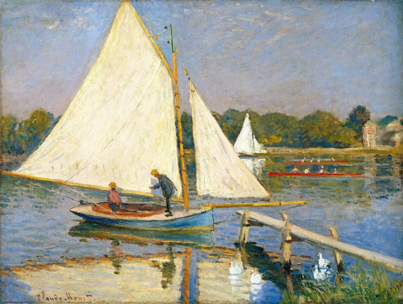 Argenteuil W324의 보트 타는 사람 - Claude Monet