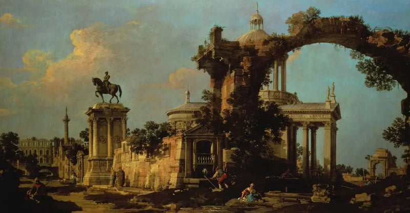 로마 유적의 캐리치오, 돔이 있는 교회와 콜레오니 기념비 - 카날레토

Source:
Capriccio de ruines romaines avec une église à coupole et le monument Colleoni - Canaletto