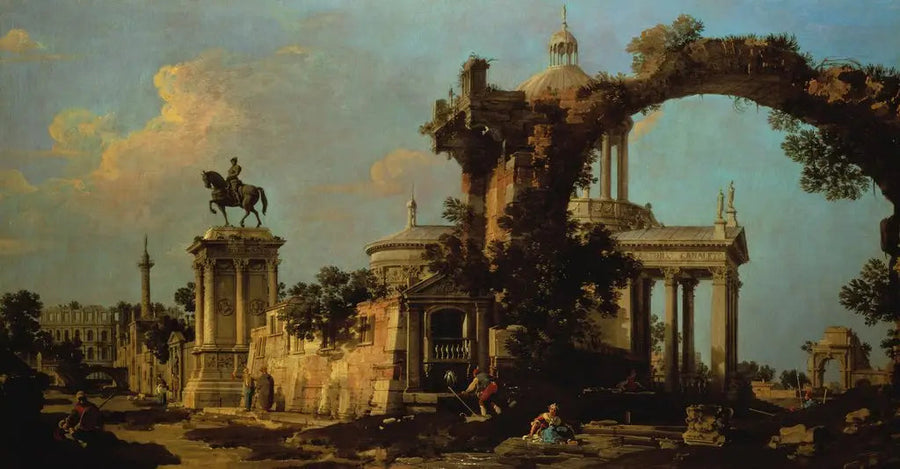 로마 유적의 캐리치오, 돔이 있는 교회와 콜레오니 기념비 - 카날레토

Source:
Capriccio de ruines romaines avec une église à coupole et le monument Colleoni - Canaletto