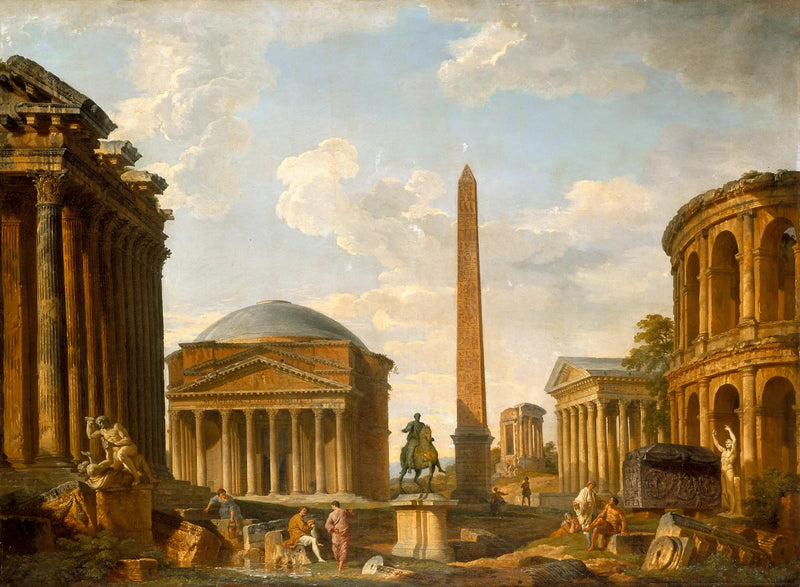 카프리체 로마인 : 판테온과 기타 기념물 - 조반니 파올로 파니니

Source:
Caprice romain : le Panthéon et autres monuments - Giovanni Paolo Panini