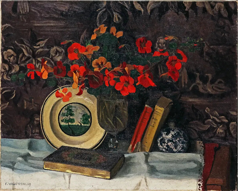 카푸신, 보라색 배경 - 펠릭스 발로통

Source:
Capucines, fond violet - Félix Vallotton