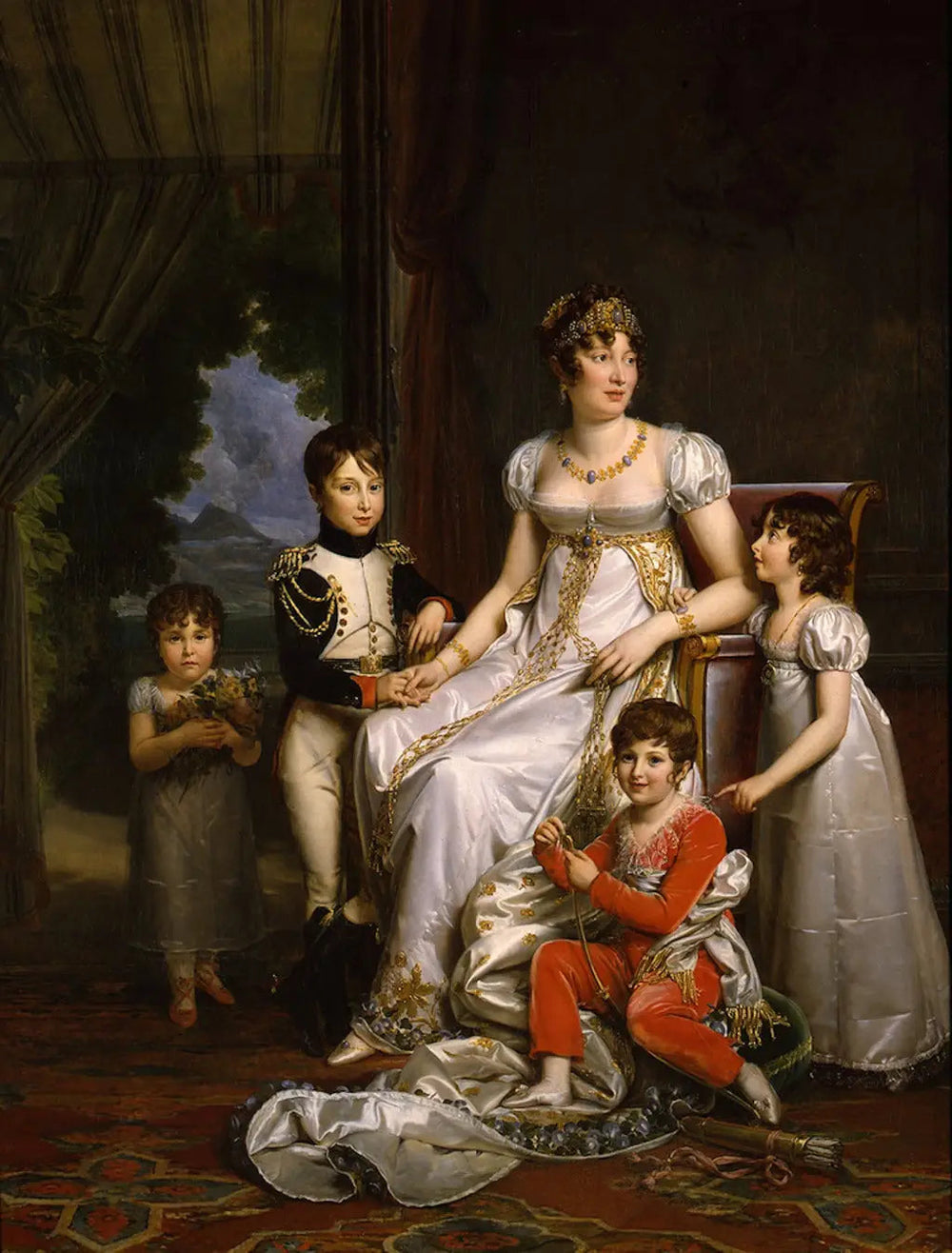 Caroline, reine de Naples et ses enfants - François Gérard image 1 reproduction réalisée par Alpha Reproduction