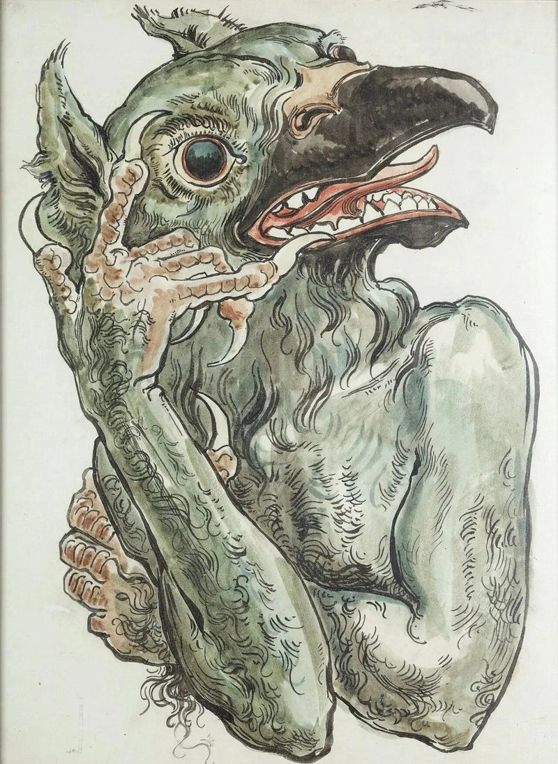코시우엘의 폴리크로미아 지도 - 새 머리를 가진 악마 - 야니 마테이코

Source:
Carte du polichromii Kościoła Mariackiego - Diabeł z głową ptaka - Jan Matejko