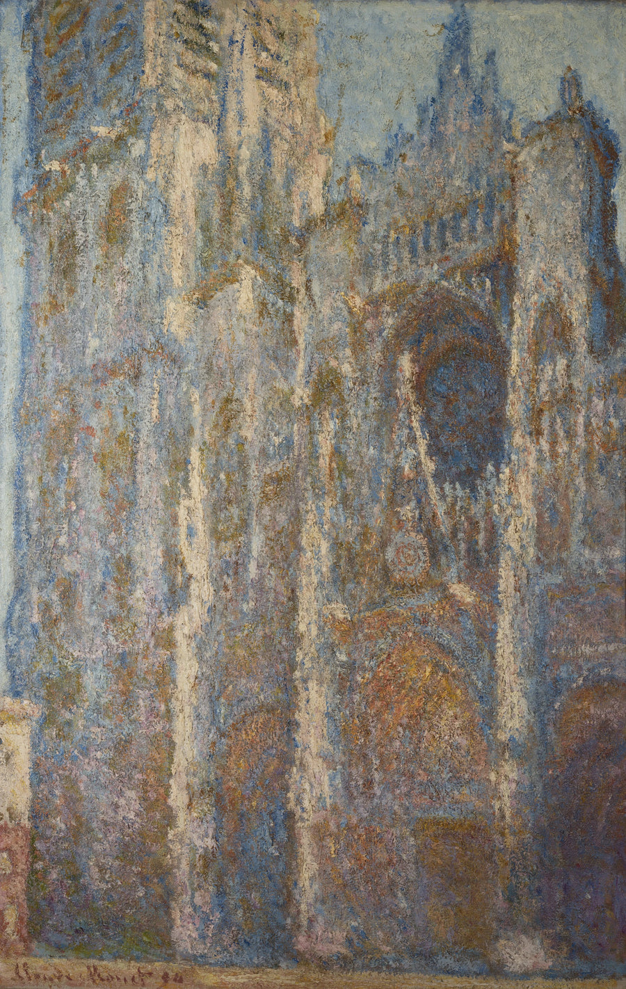 루앙 대성당, 포털 및 Albane 타워, 정오 W1350 - Claude Monet