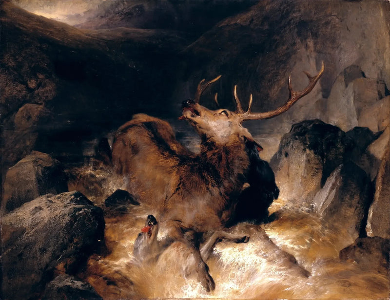 산속 개와 사슴 사냥꾼 - 에드윈 헨리 랜드시어

Source:
Cerfs et chiens de chasse dans un torrent de montagne - Edwin Henry Landseer