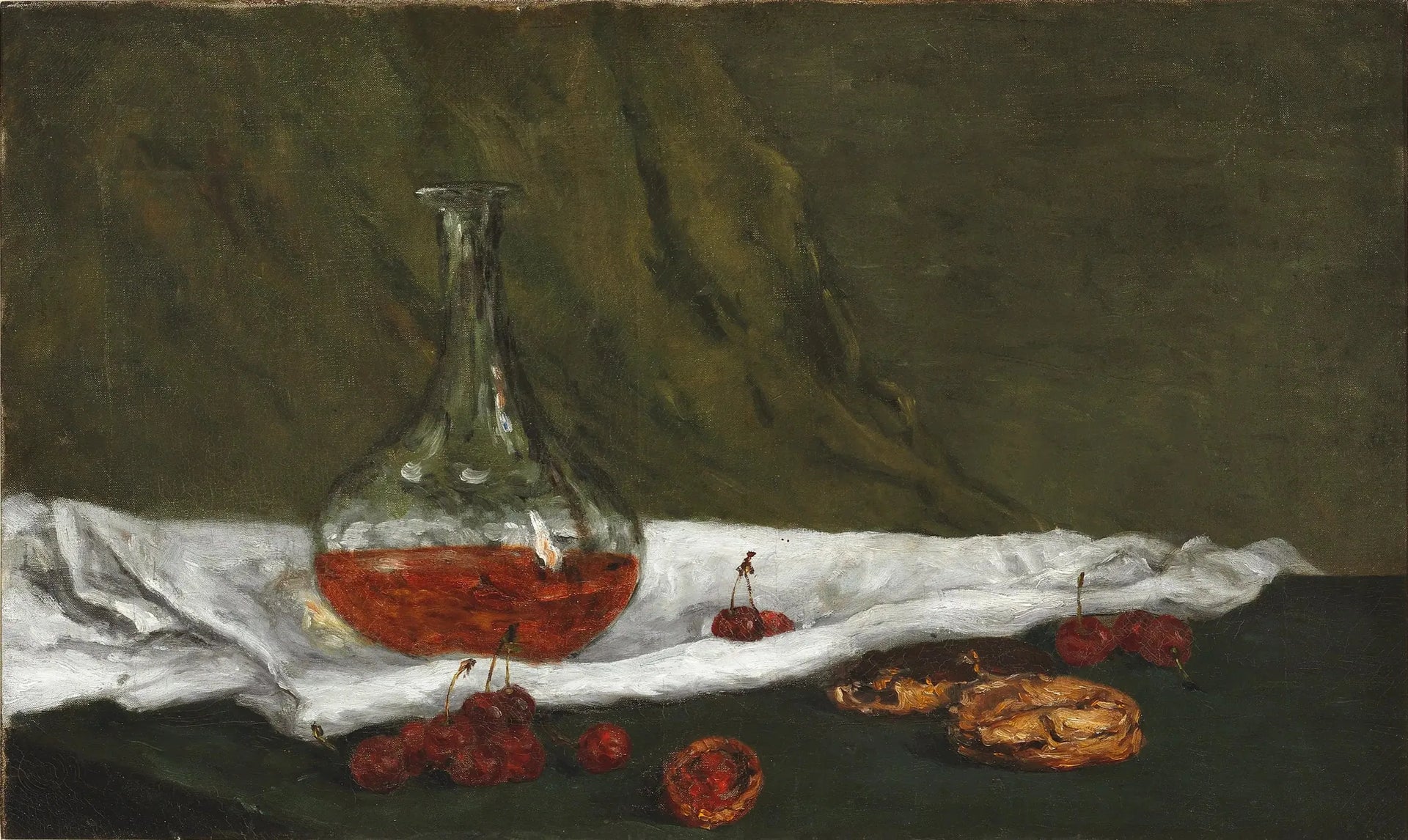 Cerises et carafon - Paul Gauguin image 1 reproduction de peinture à l’huile