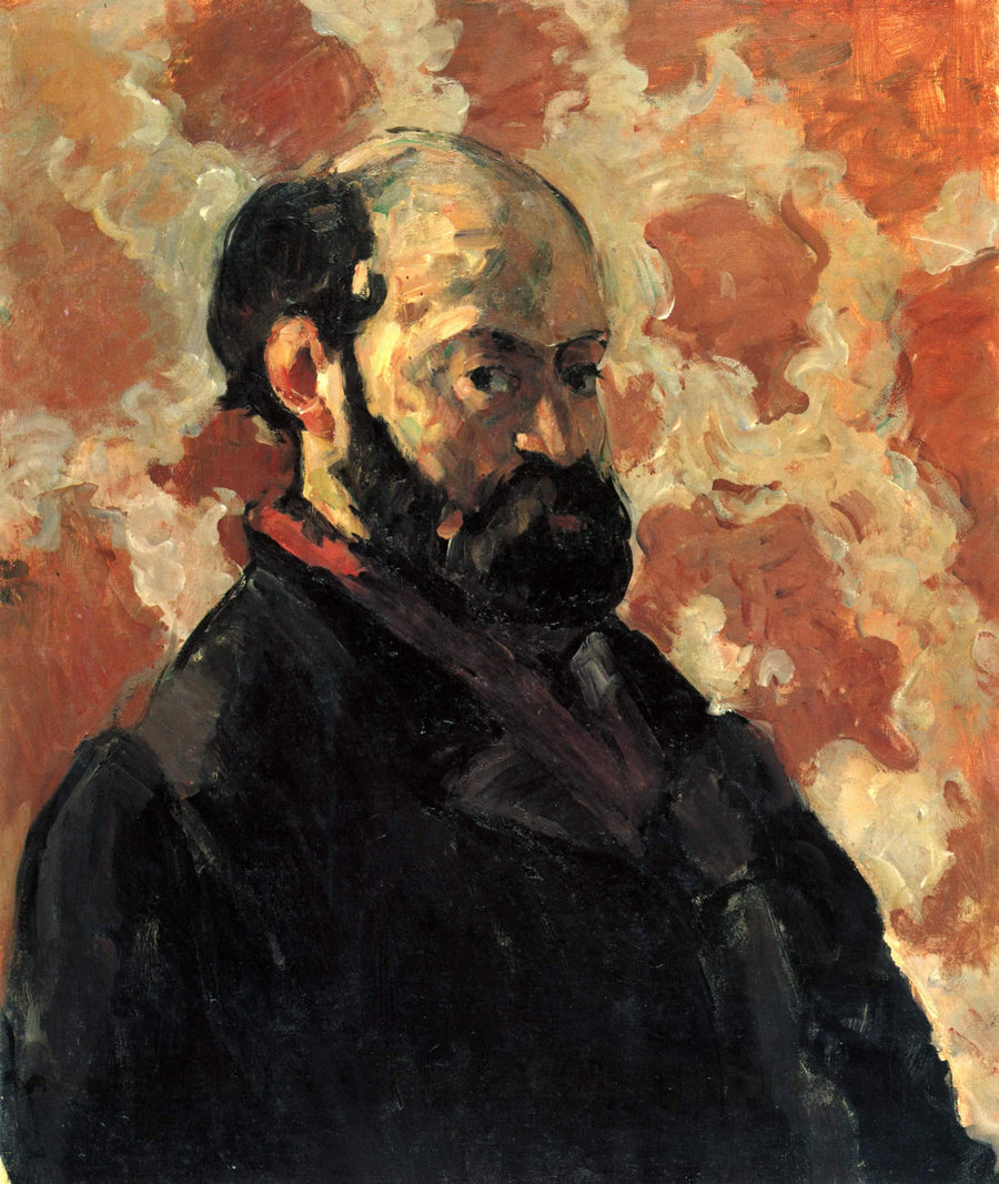 분홍색 배경의 예술가 초상 - Paul Cézanne