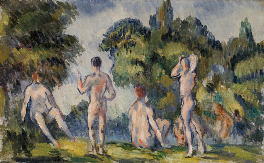 목욕하는 사람들 - Paul Cézanne