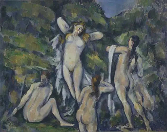 목욕하는 사람들 - Paul Cézanne