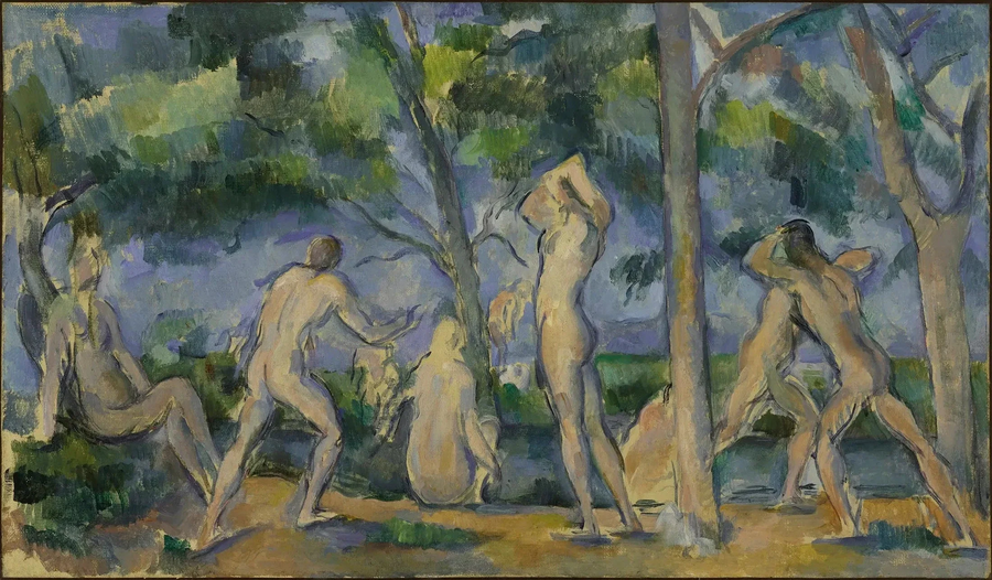 목욕하는 사람들 - Paul Cézanne