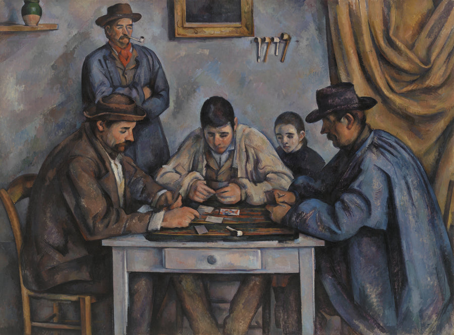 Les Joueurs de cartes 1890–1892 Paul Cézanne Barnes Foundation BF 564 – reproduction peinture à l’huile sur toile