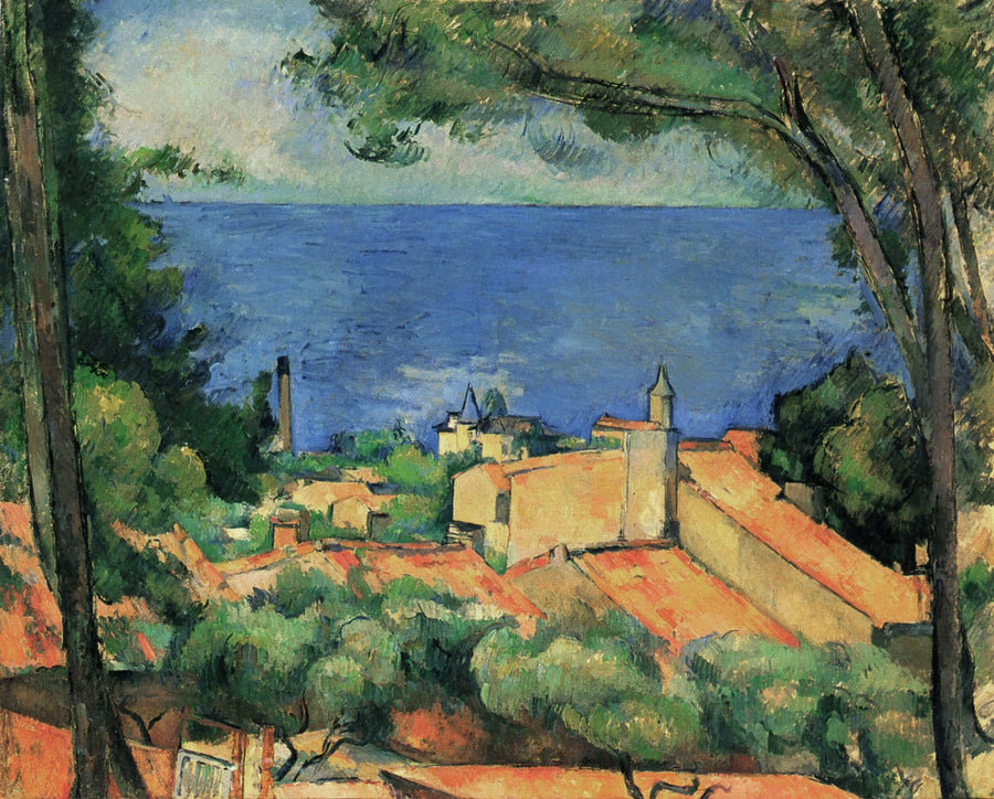 붉은 지붕의 레스타크 - Paul Cézanne