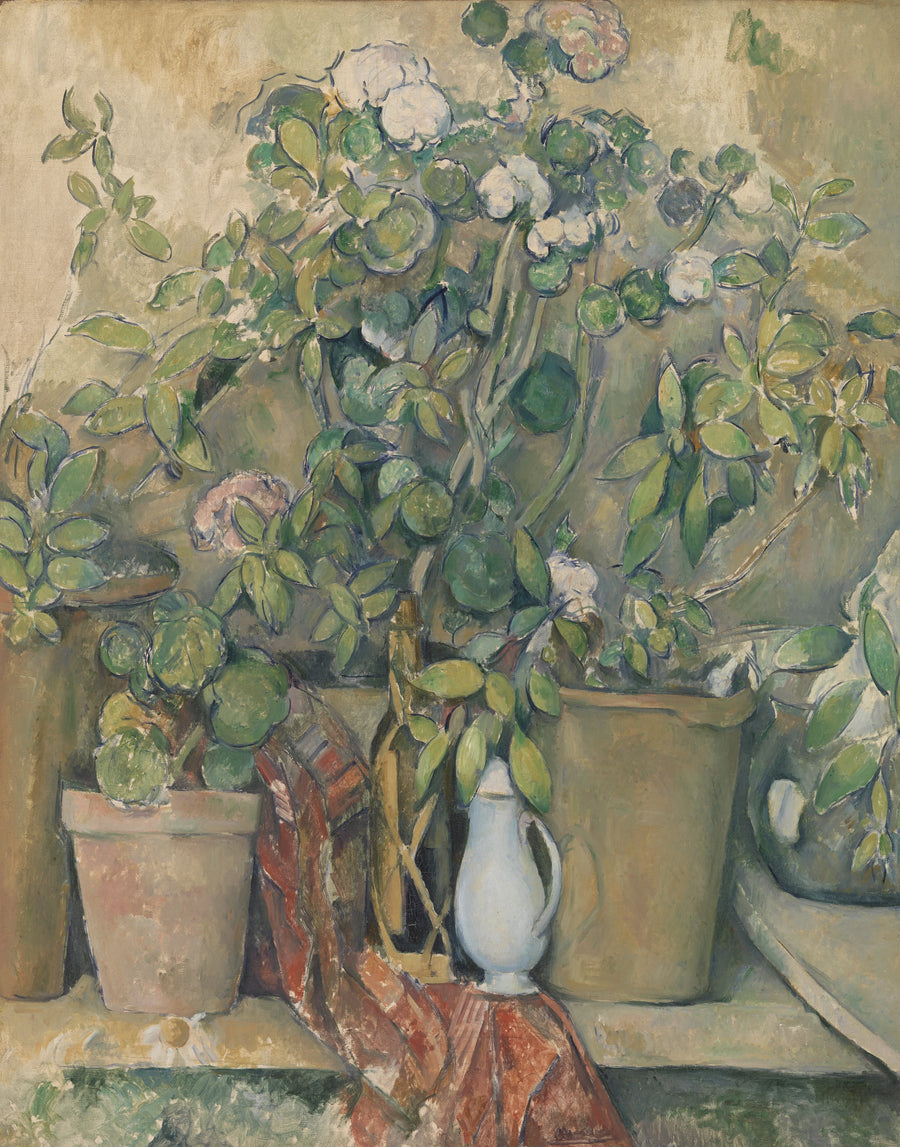 테라코타 화분과 꽃 - Paul Cézanne