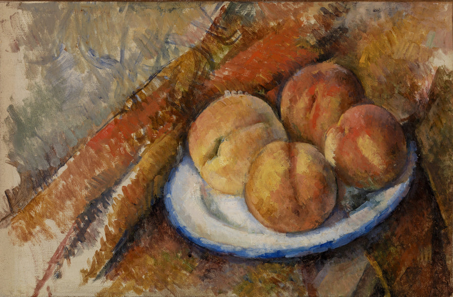 접시 위의 네 개의 복숭아 - Paul Cézanne