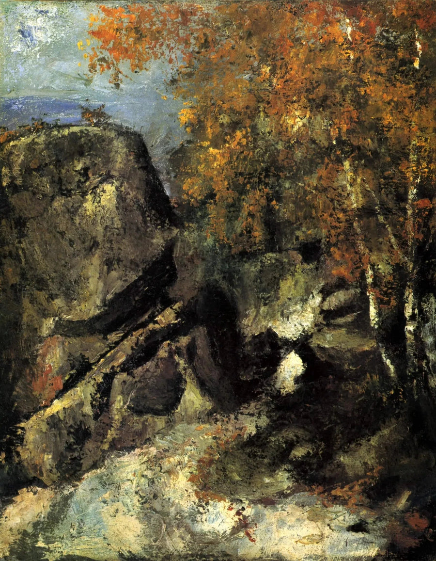 숲 속의 바위 - Paul Cézanne