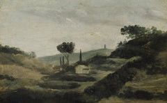 Aix 시골에서 Caesar's Tower까지의 풍경, 1862년경 - Paul Cézanne