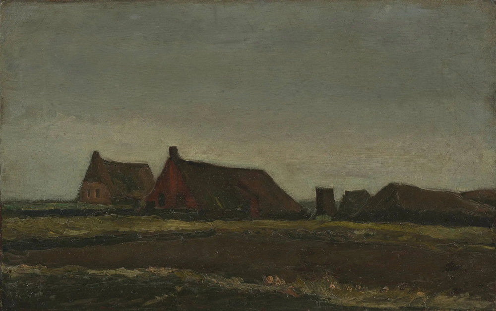 Chalets - Vincent van Gogh image 1 reproduction de peinture à l’huile