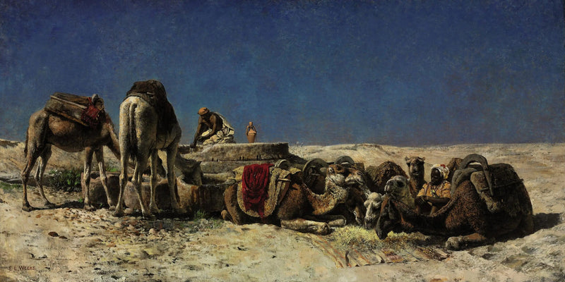 낙타 옆에 있는 저장탱크 - 에드윈 로드 위크스

Source:
Chameaux à côté d'une citerne - Edwin Lord Weeks