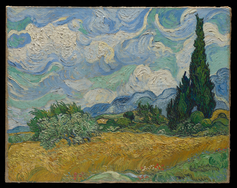황금 밀밭의 사이프러스 - Vincent van Gogh