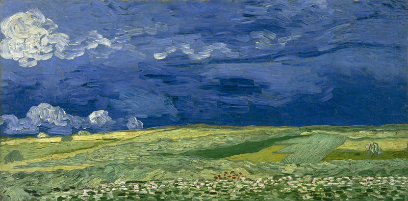 폭풍 구름 아래 밀밭 - Vincent van Gogh