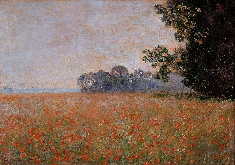 Champ d'avoine aux coquilles - Claude Monet image 1 reproduction de peinture à l’huile