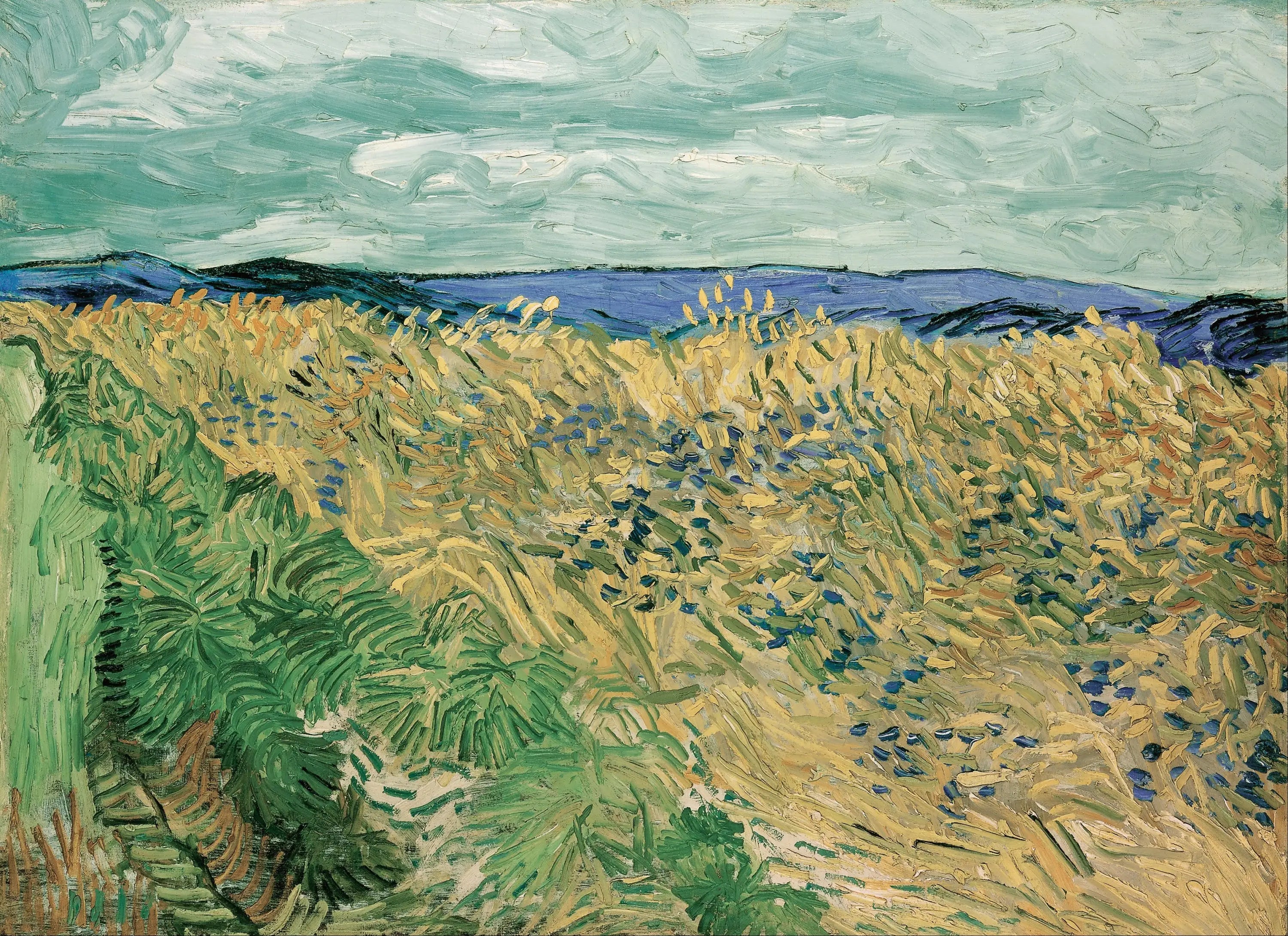 Champ de blé aux bleuets - Vincent van Gogh image 1 reproduction d’œuvre d’art à l’huile