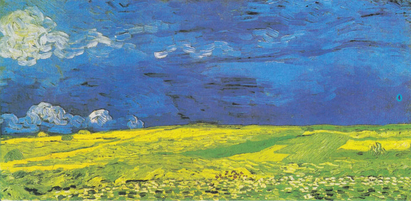 폭풍 구름 아래 밀밭 - Vincent van Gogh