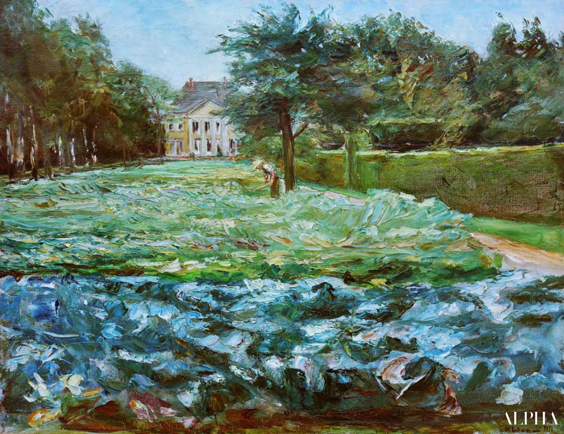 반제 서쪽의 Wannsee 정원에 있는 양배추 밭 - Max Liebermann - 고급 그림 및 회화 복제