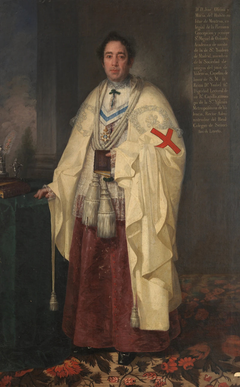 Chanoine José Olcina et Macía Chevalier de Montesa - José Gutiérrez de la Vega