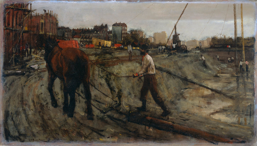 Chantier de construction à Amsterdam - George Hendrik Breitner