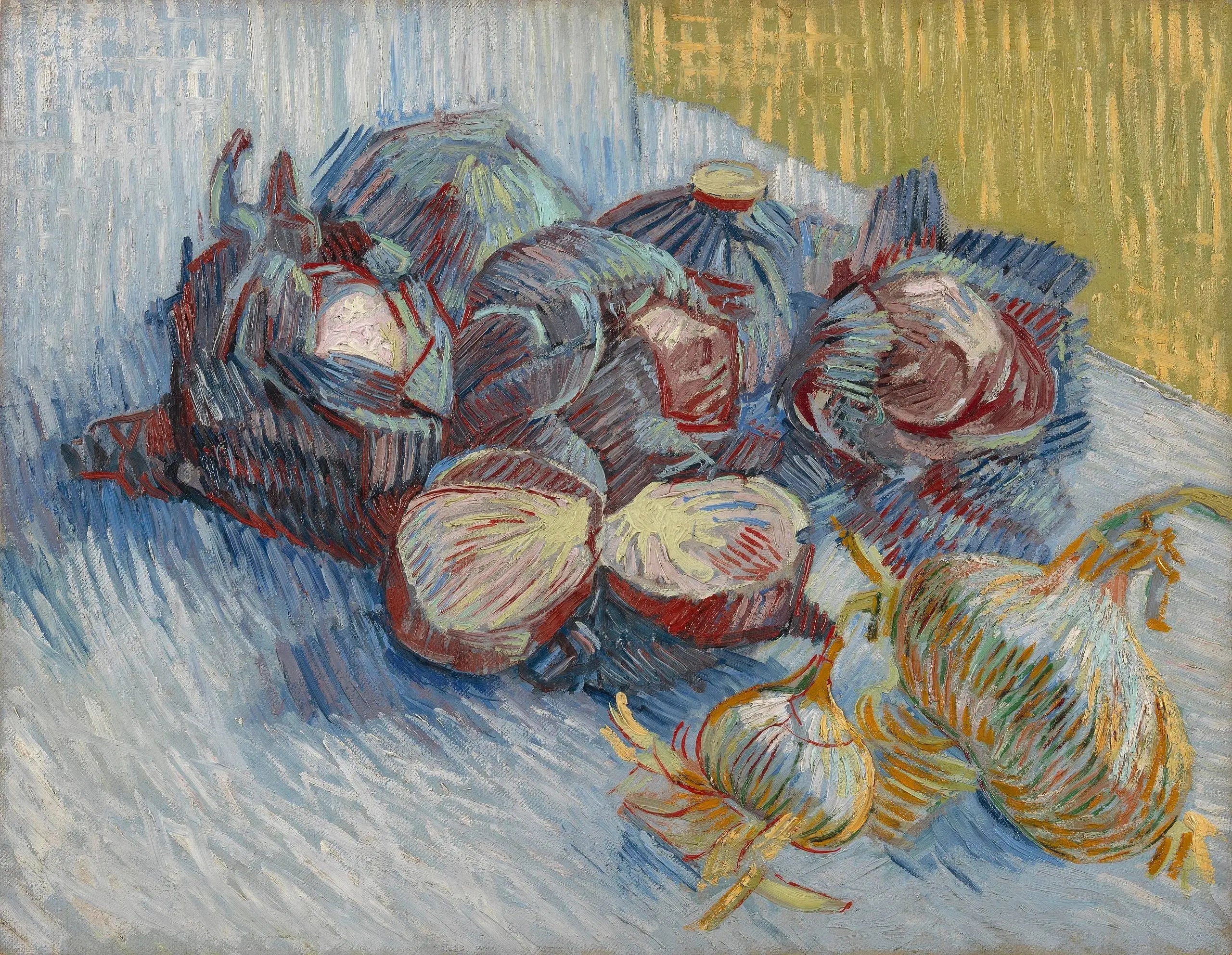 Charbons rouges et ail - Vincent van Gogh image 1 reproduction de peinture à l’huile