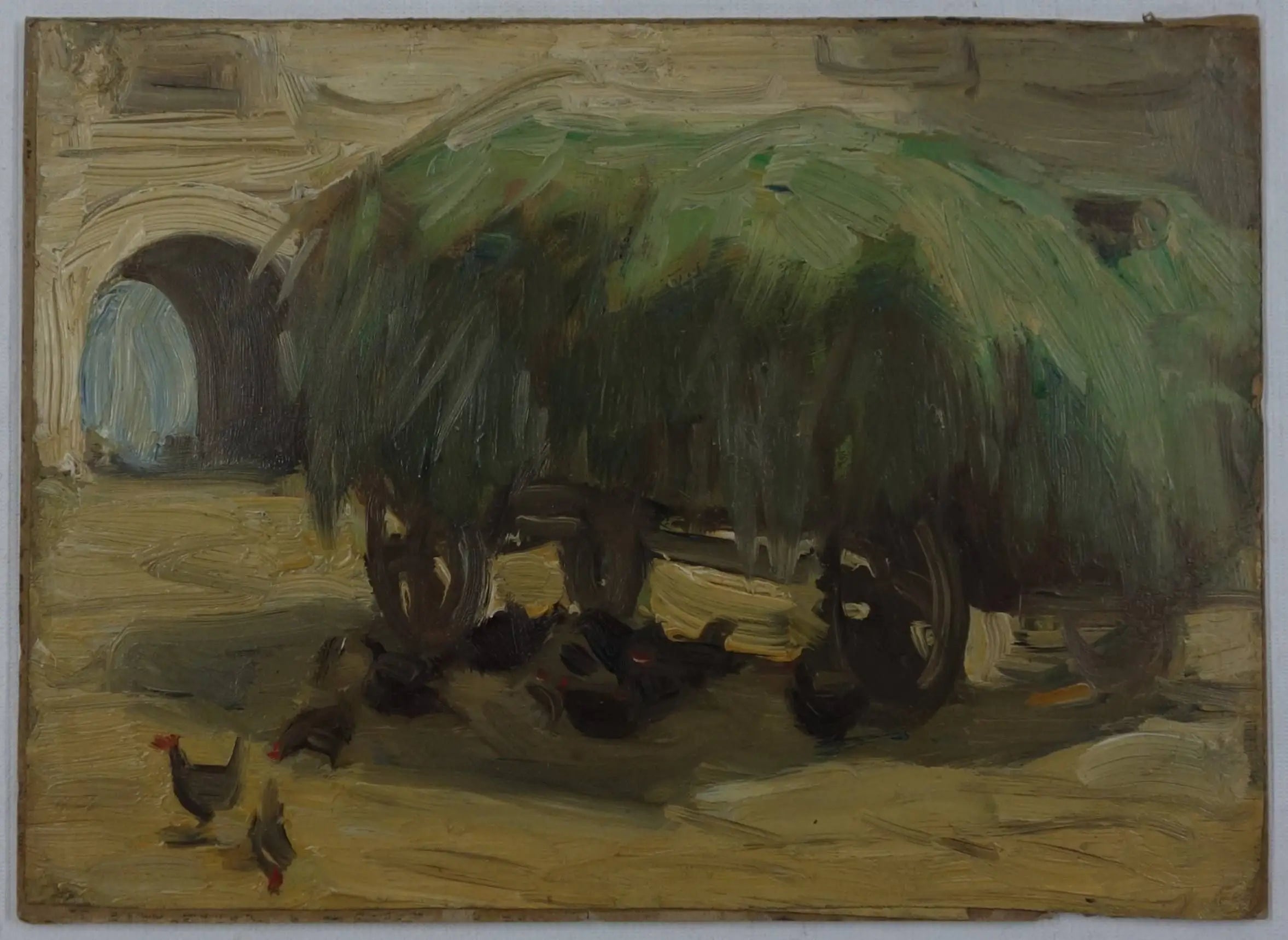 chariot à foin - Franz Marc image 1 reproduction artisanale de tableau
