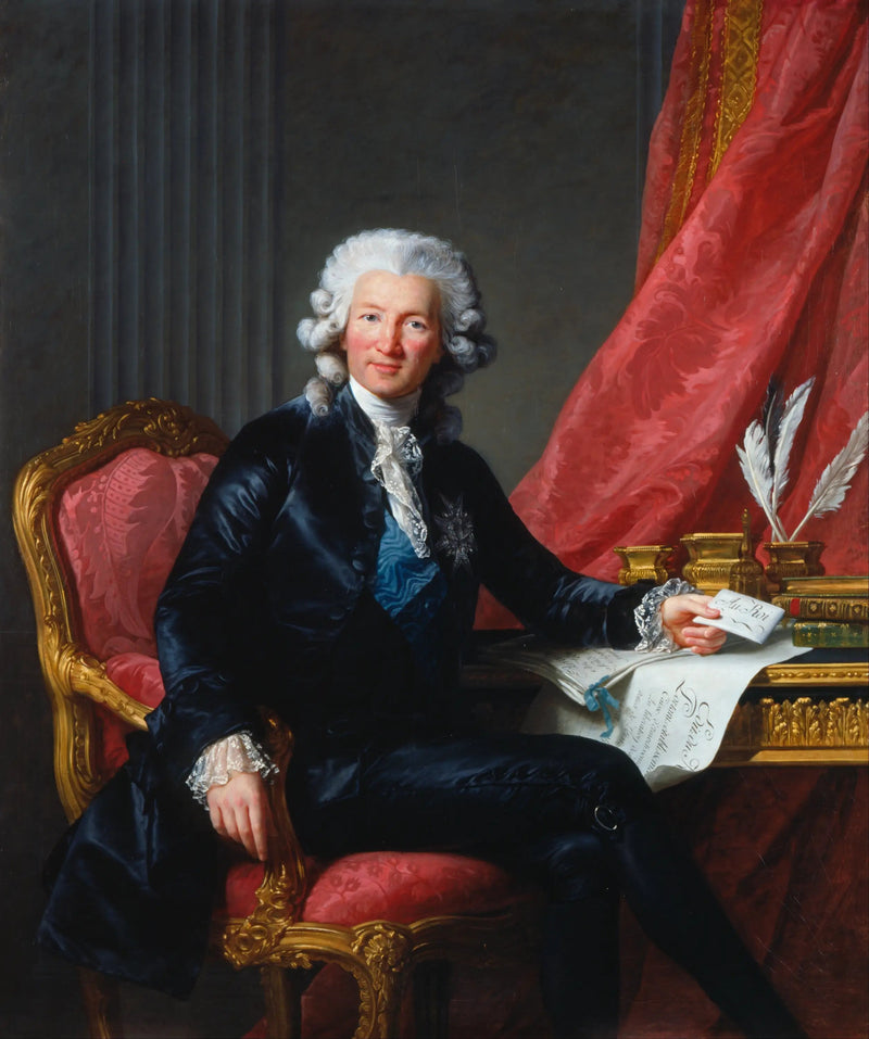 찰스-알렉상드르 드 칼롱 (1734-1802) - 엘리자베트 비제 르 브뤼느

Source:
Charles-Alexandre de Calonne (1734-1802) - Élisabeth Vigée Le Brun
