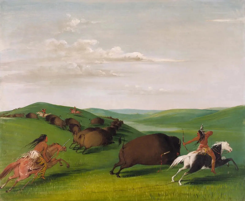 활과 창으로 사슴 사냥 - 조지 캐틀린

Source:
Chasse au bison avec arcs et lances - George Catlin