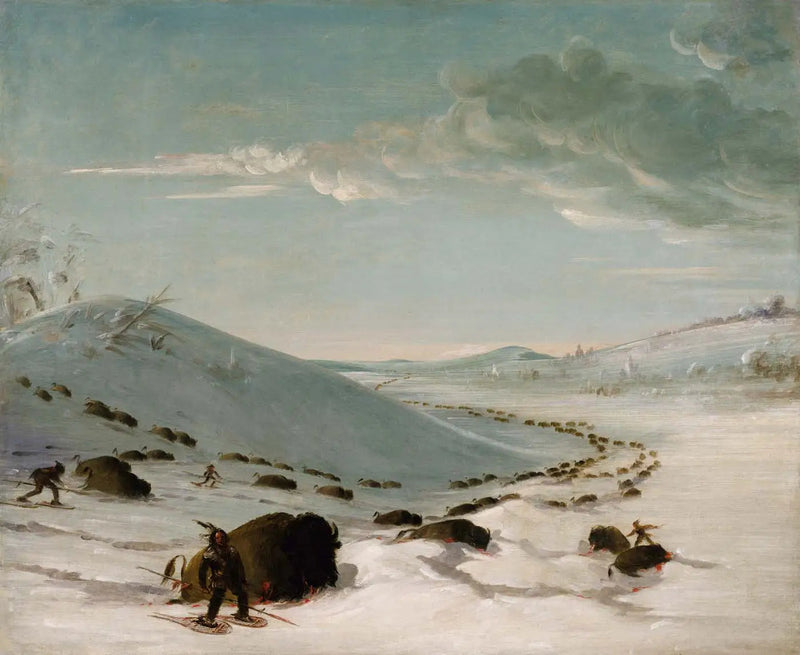 겨울 사슴 사냥, 눈신을 신은 인디언들 - 조지 캐틀린

Source:
Chasse au bison en hiver, Indiens en raquettes - George Catlin