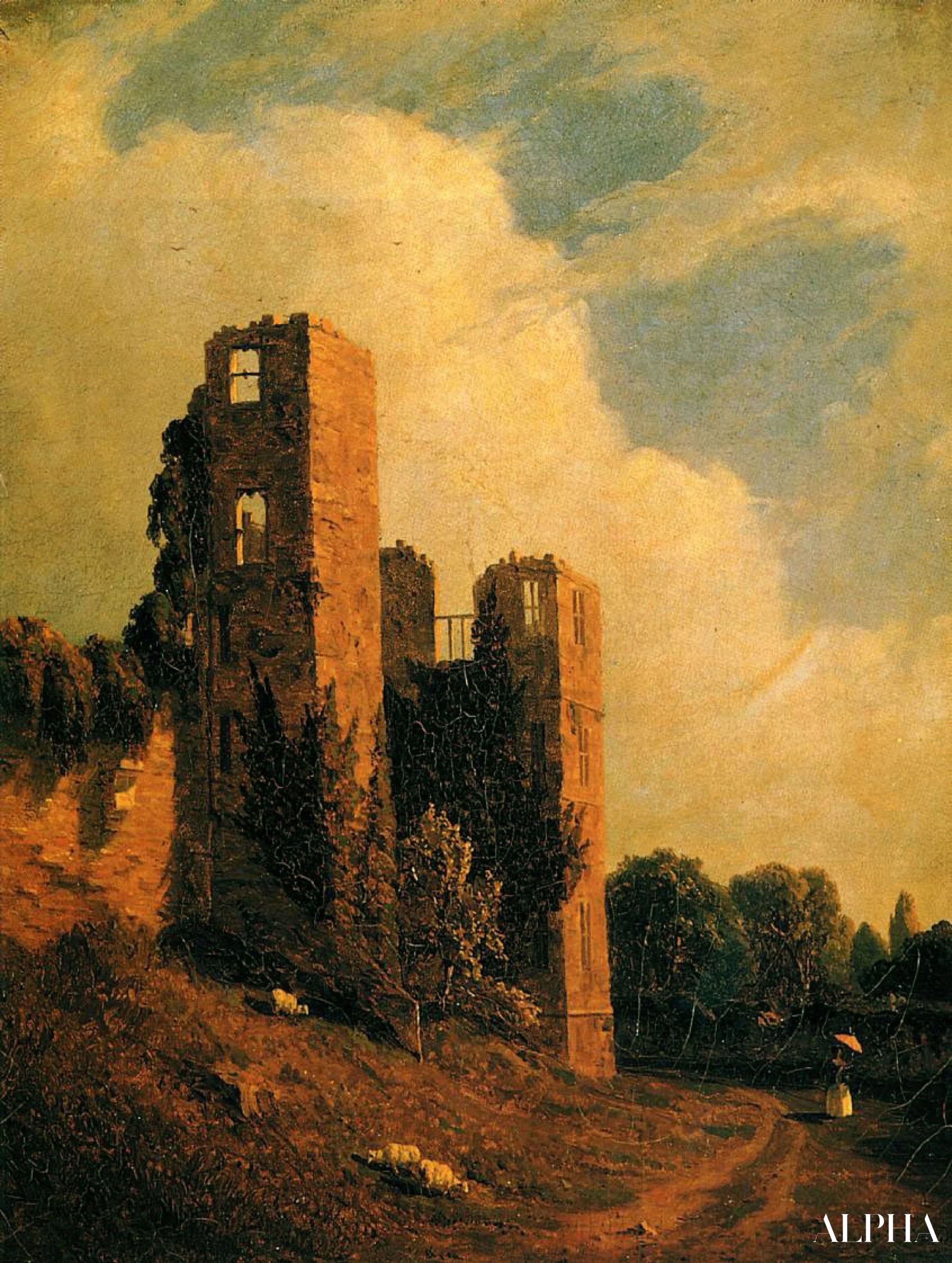 Château de Kenilworth - Sanford Robinson Gifford - Reproductions de tableaux et peintures haut de gamme