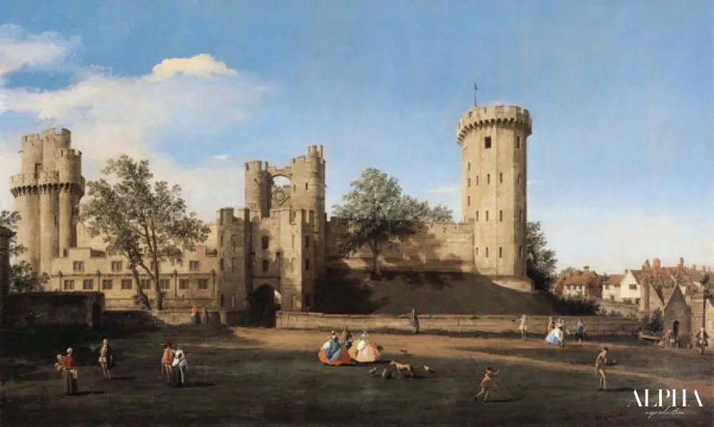 Château Warwick, façade Est - Giovanni Antonio Canal - Reproductions de tableaux et peintures haut de gamme