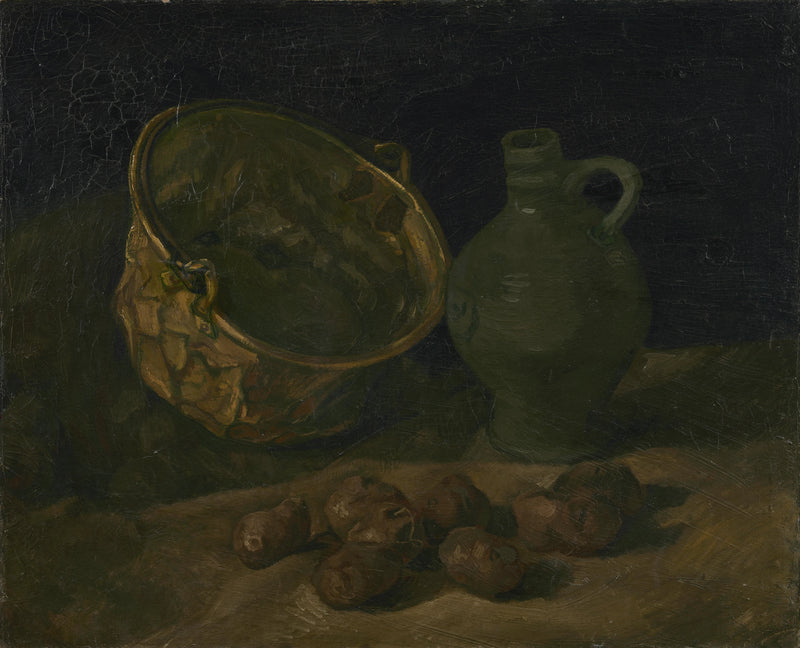 냄비와 놋쇠 주전자가 있는 정물 - Vincent van Gogh