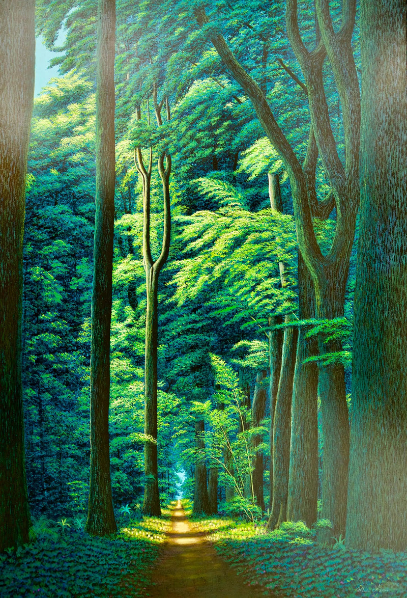 녹색 숲 속의 길  | 130 x 190cm