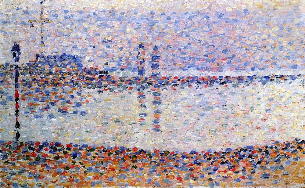 Chenal de Gravelines - Georges Seurat image 1 reproduction artisanale de tableau