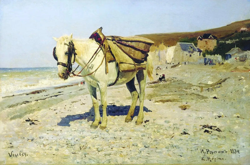 벨레-레-로즈에서 자갈 수집용 말 - 일리야 레핀

Source:
Cheval pour le ramassage des galets à Veules-les-Roses - Ilya Repin